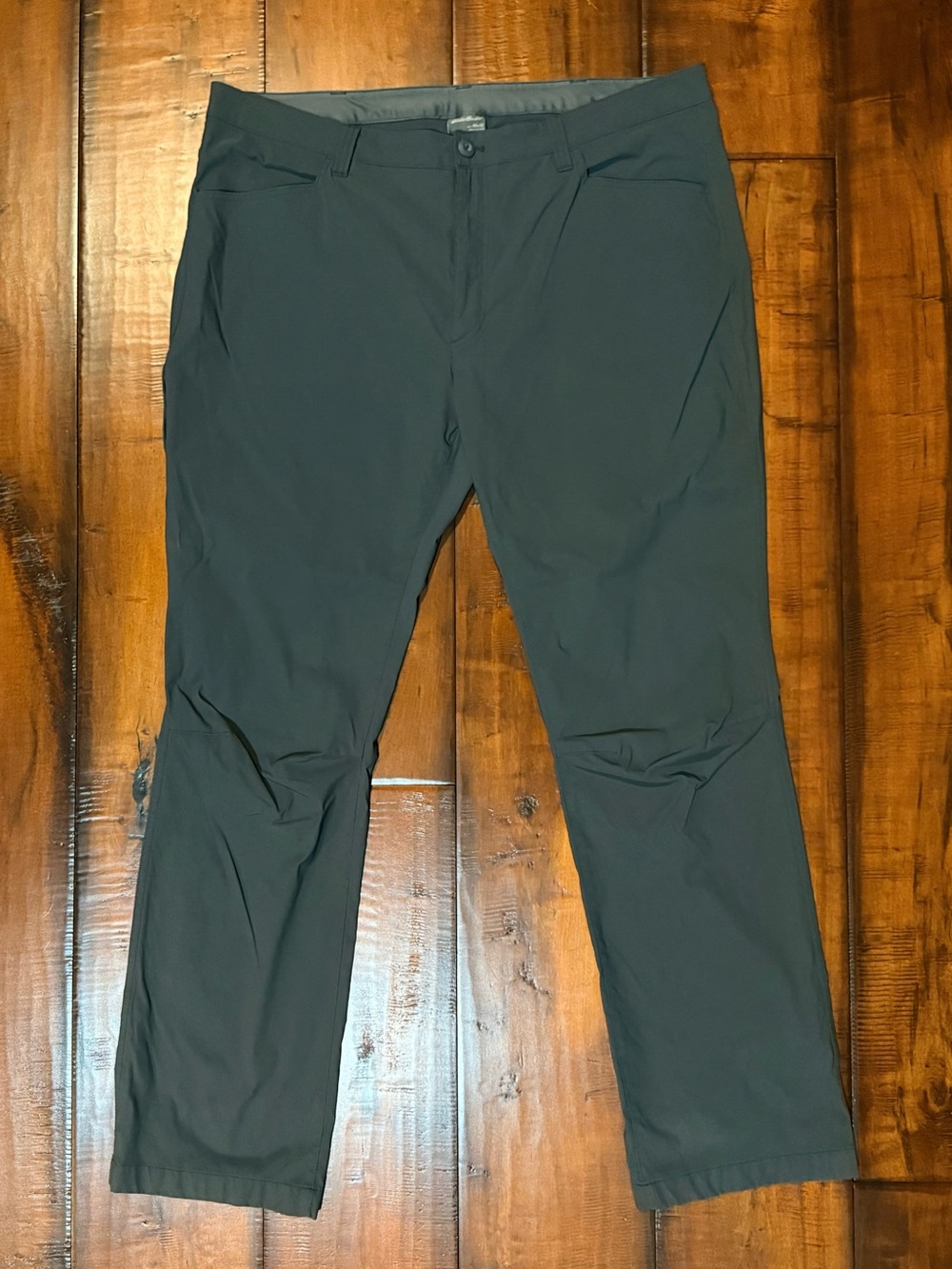 Eddie Bauer Men's Charcoal Stretch Chinos